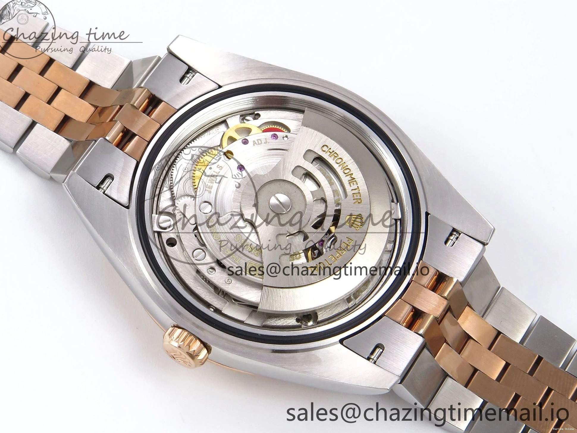 0208 DateJust 41 126331 EWEF Best Edition RG Diamonds Dial on SS RG Jubilee Bracelet A UrbanChic 999